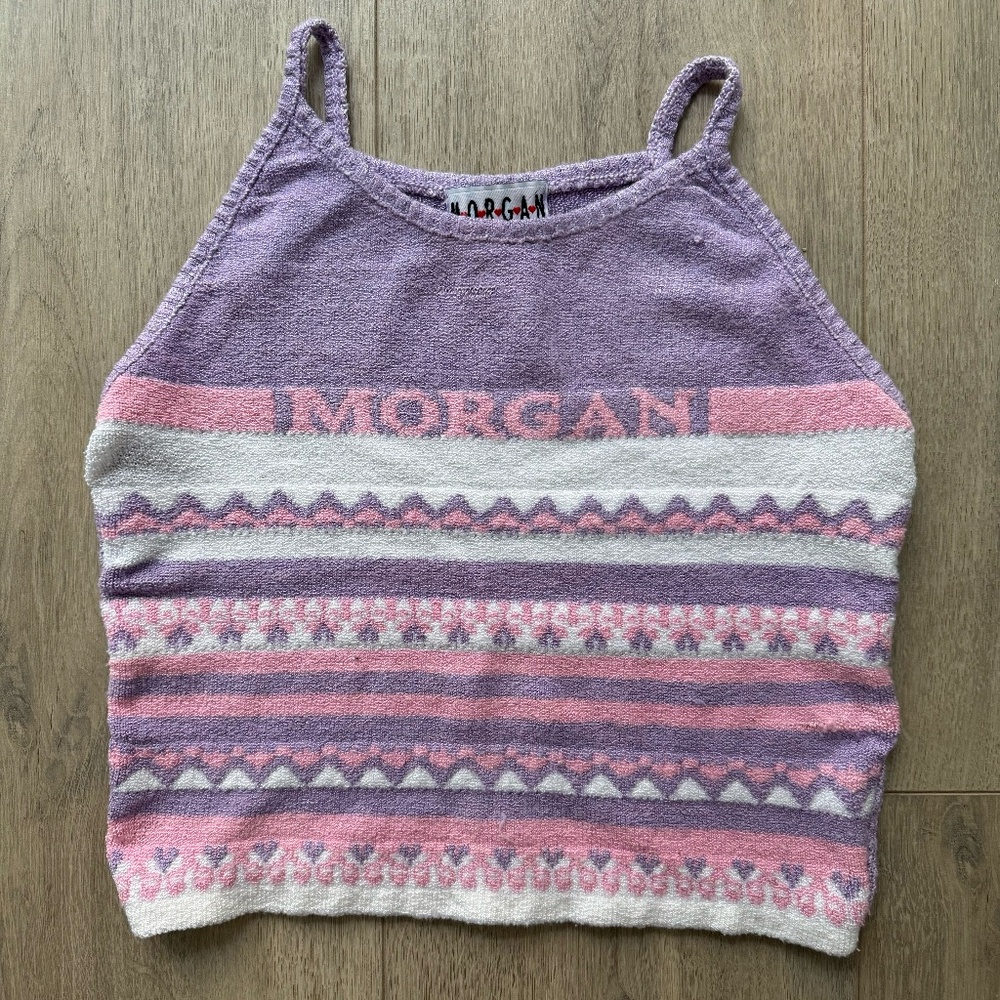 Vintage Morgan Pastel Crop Top